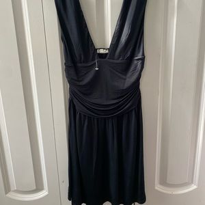 Free people black plunge dress